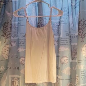 Felina Size Large White Adjustable Spaghetti-Strap Camisole; Soft & Comfy